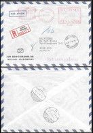 Finland Stockmann Registered Cover To Austria 1961. Meter Franking - Brieven En Documenten