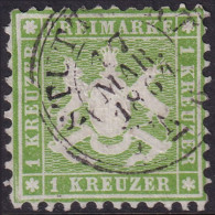 Wurttemberg 1863 Sc 34 Mi 25 Used Stuttgart Cancel - Used