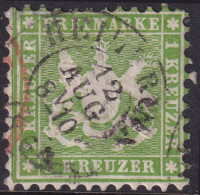 Wurttemberg 1863 Sc 34 Mi 25 Used Heilbronn Cancel - Afgestempeld