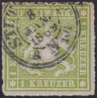 Wurttemberg 1865 Sc 41 Mi 30 Used Stuttgart Cancel - Afgestempeld