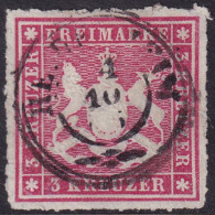 Wurttemberg 1865 Sc 42 Mi 31 Used Heidenheim Cancel - Gebraucht