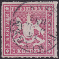 Wurttemberg 1865 Sc 42 Mi 31 Used Tübingen Cancel - Afgestempeld