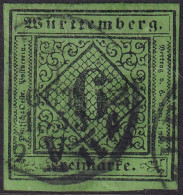 Wurttemberg 1851 Sc 4 Mi 3I Used Heilbronn Cancel Heavy Hinge - Gebraucht