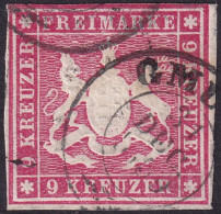 Wurttemberg 1859 Sc 17 Mi 14a Used Gmuend Cancel - Afgestempeld