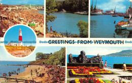 R153233 Greetings From Weymouth. Multi View. Photo Precision. Colourmaster. 1977 - World