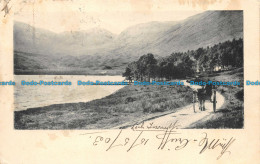 R151913 Old Postcard. On The Road Near The Lake And Mountains. 1903 - World