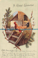 R152601 Greetings. A Happy Eastertide. Chicken. Ernest Nister. 1906 - World