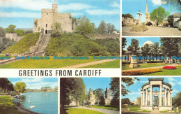 R153258 Greetings From Cardiff. Multi View. Salmon - World