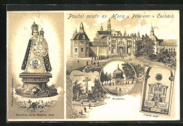 Lithographie Svatá Hora, Kloster, Hlavni Oltár, Kalvaria, Studánka  - Czech Republic