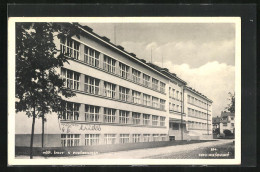 AK Bad Podiebrad / Podebrady, Mest. Skoly, Städtische Schule  - República Checa