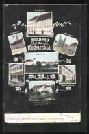 AK Rozmital P. T., Hotel Plzenka, Skoly, Kostel, Radnice  - República Checa