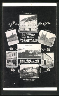 AK Rozmital P. T., Hotel Plzenka, Skoly, Kostel, Radnice, Skoly  - República Checa