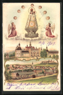 Lithographie Svata Hora, Kloster, Rodicka Bozi Na Sv. Hore U Pribrami  - Czech Republic