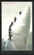 AK Bergsteiger Auf Dem Gipfel, Ascension D`un Sérac  - Alpinisme
