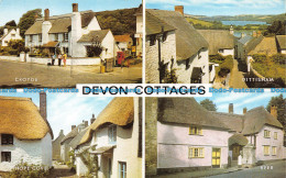 R153302 Devon. Cottages. Multi View. Salmon. 1979 - World