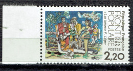 Cinquantenaire Du Front Populaire - Unused Stamps