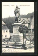 AK Hartenstein I. Erzgeb., Paul Fleming Denkmal  - Hartenstein