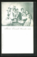 AK Loerrach, Bazar Loerrach 1899, Frauen In Tracht Mit Tamburin  - Autres & Non Classés