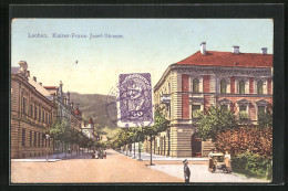 AK Leoben, Kaiser-Franz-Josef-Strasse Mit Passanten  - Other & Unclassified