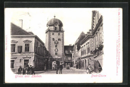 AK Leoben, Hotel Mohr Mit Stadt-Turm  - Autres & Non Classés