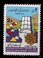 IRN-09- PERSIA (-I-R-A-N-) - 1976 - MNH - SCOUTS- SECOND NATIONAL IRANIAN GIRL SCOUTS CAMP - Iran