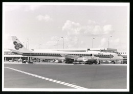 Fotografie Flugzeug Douglas DC-8, Passagierflugzeug Der Thai, Kennung HS-TGX  - Luftfahrt