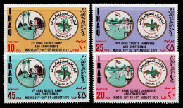 IRQ-02- IRAQ - 1972 - MNH - SCOUTS- 4TH AND 10TH ARAB SCOUTS AND GUIDES JAMBOREE AND CONFERENCE - Iraq