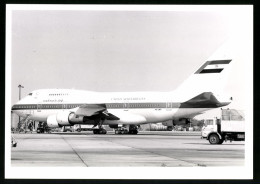 Fotografie Flugzeug Boeing 747 Jumbojet, Passagierflugzeug Der United Arab Emirates, Kennung A6-SMR  - Luftfahrt