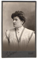 Fotografie R. Zappe, Wien, Favoritenstr. 81, Bürgerliche Dame Mit Hochgestecktem Haar  - Anonymous Persons