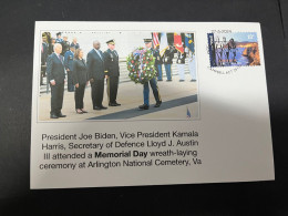 29-5-2024 (6 Z 27)  USA President Joe Biden, Vice President  Kamala Harris & Austin Attend Memorial Day Ceremony 2024 - Militaria