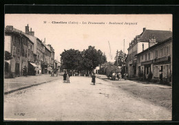 CPA Charlieu, Les Promenades, Boulevard Jacquard  - Charlieu