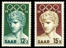 SAARLAND 1956 Nr 371-372 Postfrisch S1B5EA6 - Unused Stamps