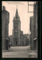 CPA Bourg-Argental, Place De La Cité Et L`Eglise  - Bourg Argental