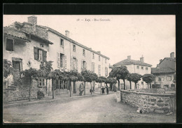 CPA Lay, Rue Centrale, Vue De La Rue  - Autres & Non Classés