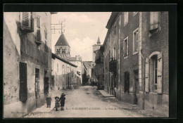 CPA St-Rambert-sur-Loire, La Rue De L`Église, Le Moulin  - Andere & Zonder Classificatie