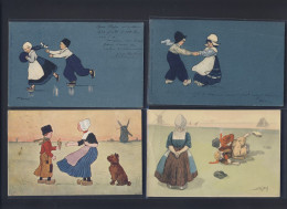 Dutch Children - (6x) Ethel Parkinson Artist, 2x Sobe Rich? - 8x Postcard Lot - Parkinson, Ethel