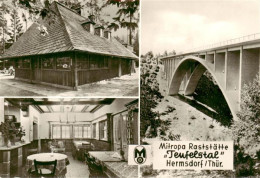 73908105 Hermsdorf Gera Mitropa Raststaette Gastraum Bruecke - Gera