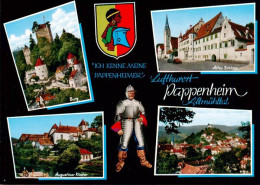 73908057 Pappenheim Mittelfranken Burg Altes Schloss Augustiner Kloster Panorama - Pappenheim