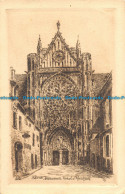 R152692 Sens Cathedrale. Portail D Abraham - Monde