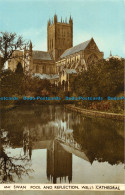 R153939 Swan Pool And Reflection Wells Cathedral. Harvey Barton. No 6342 - World