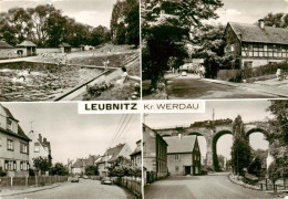 73907939 Leubnitz Werdau Freibad Strassenpartien Viadukt - Werdau