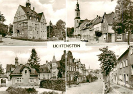 73907924 Lichtenstein  Sachsen Rathaus Poststrasse Seminar Gaesschen Aug Bebel S - Autres & Non Classés