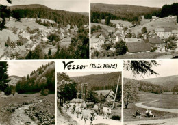 73907917 Vesser Rennsteig Thueringen Panorama Ortsansicht Viehauftrieb - Autres & Non Classés