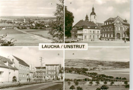 73907890 Laucha Thueringen Uebersicht Postamt Sparkasse Ernst Thaelmann Strasse  - Other & Unclassified