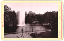 Fotografie Römmler & Jonas, Dresden, Ansicht Wiesbaden, Blick Auf Die Grosse Fontaine Im Kurgarten  - Lieux