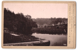 Fotografie Ernst Roepke, Wiesbaden, Ansicht Weilburg A. D. Lahn, Lahnpartie Mit Schloss Und Gebück  - Plaatsen