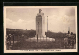 CPA Saint-Just-la-Pendue, Monument Jean Dupuis  - Andere & Zonder Classificatie