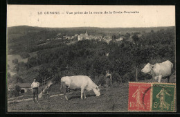 CPA Le Cergne, Vue Prise De La Route De La Croix-Couverte  - Other & Unclassified