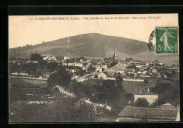 CPA Saint-Martin-d`Estreaux, Vue Generale Du Pays Et Du Mont Jars  - Autres & Non Classés