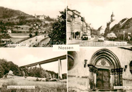 73868589 Nossen Muldental Und Schloss Marktplatz Huthaus Autobahnbruecke Romanis - Nossen